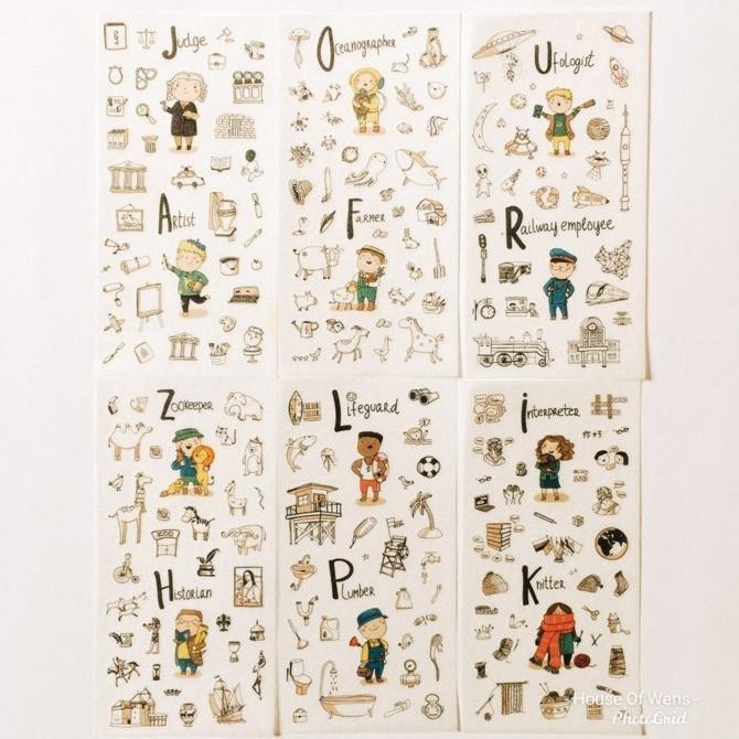 

PROFFESION DECO STICKERS - STICKER DECO PROFESI LUCU ISI 6