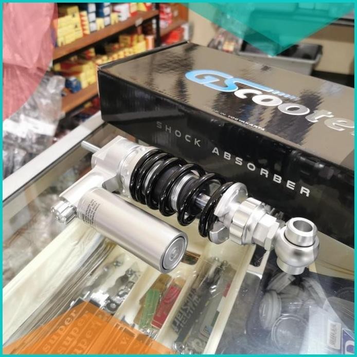 Shock Tabung Depan Black Polish GScooter V.3 New Vespa PTS Special etc