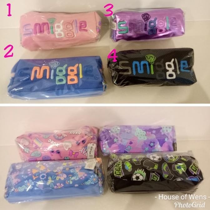 

SMIGGLE POPPIN TWIN ZIP PENCIL CASE - TEMPAT PENSIL SMIGGLE