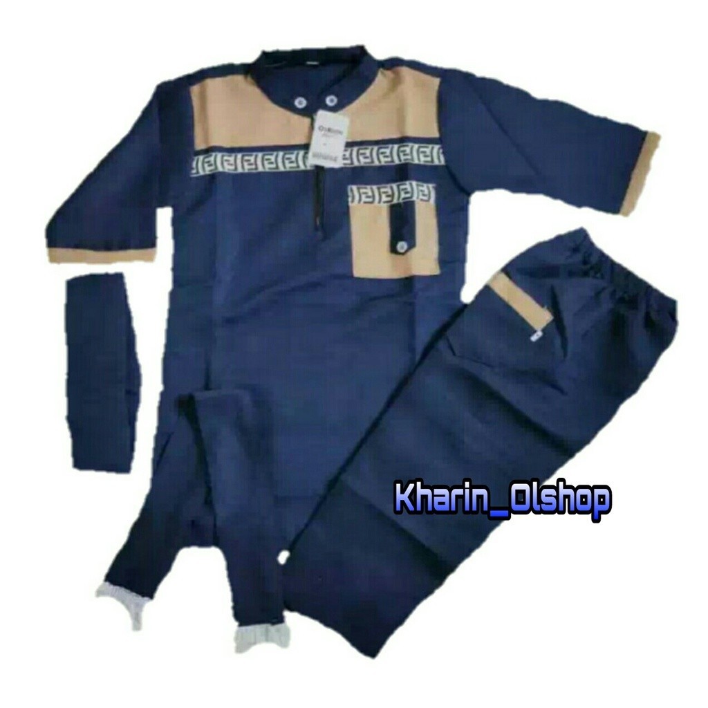 Setelan Koko Anak Laki Terbaru 2024 6 12 Tahun Cowok 7 Umur 13 Remaja 15 Thn 10 5 Setcell Jubah Ank 