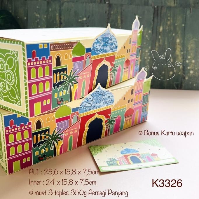 

READY SIAP KIRIM!! KOTAK LEBARAN K3326| DUS IDUL FITRI| BOX EID MUBARAK MUAT 3 TOPLES