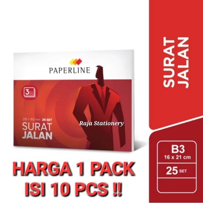 

BUKU NOTA SURAT JALAN PAPERLINE 3 PLY 3 RANGKAP BESAR PACK [10PCS]