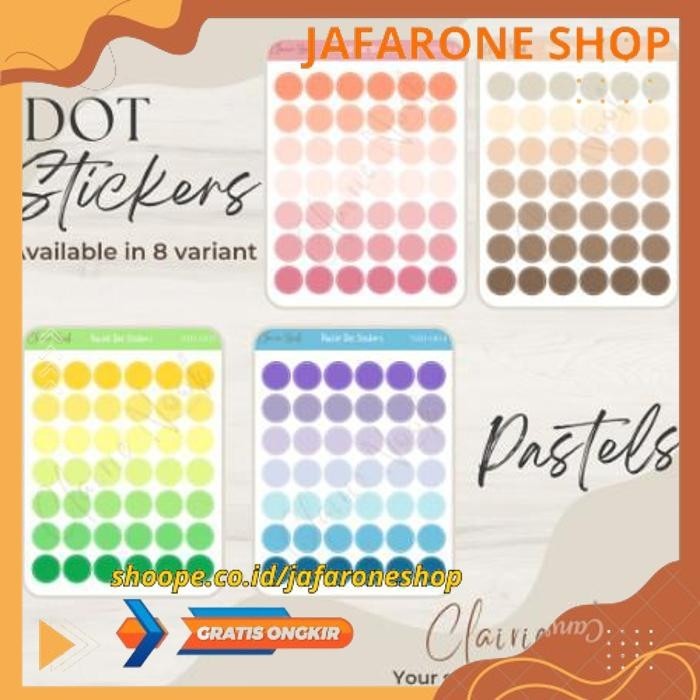 

STICKER LABEL DOT WARNA WARNI / STIKER BULAT / STIKER WARNA / DEKORASI BEST PRODUCT