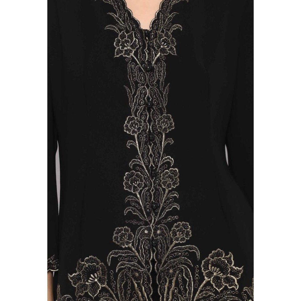 Lyne Halim Blouse Bordir Kana, 8058 - Hitam.