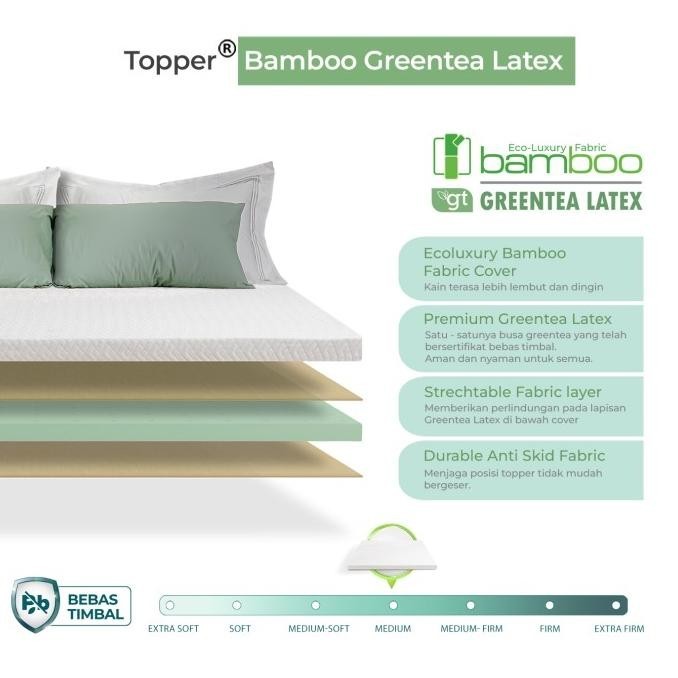 Topper Bamboo Greentea Latex Quantum