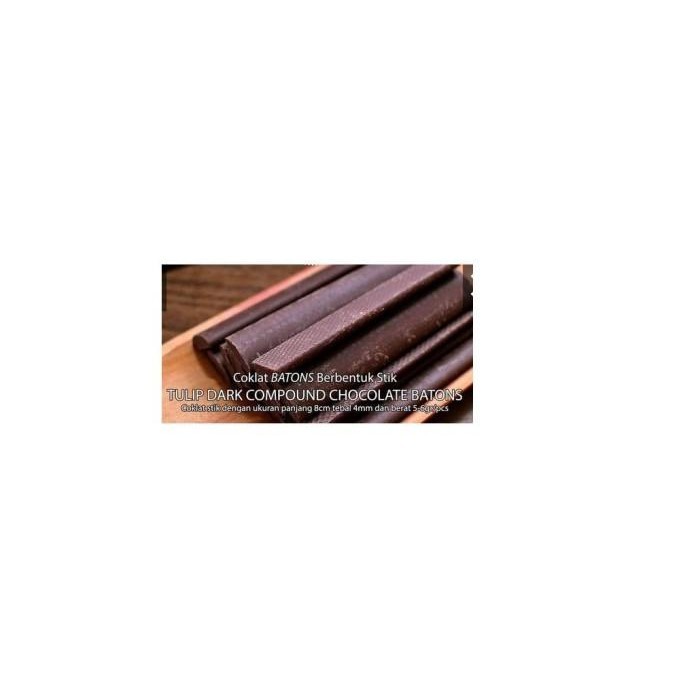 

Tulip Dark Compound Chocolate Batons/Cokelat Stik Compound Baton 1.5kg Best Seller