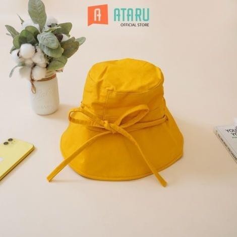 Ataru Topi Bucket Dengan Thin Strap - Kuning