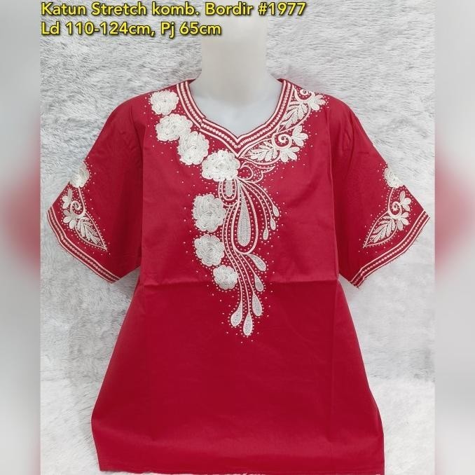 Blouse Merah Wanita #1463/Baju Atasan Jumbo