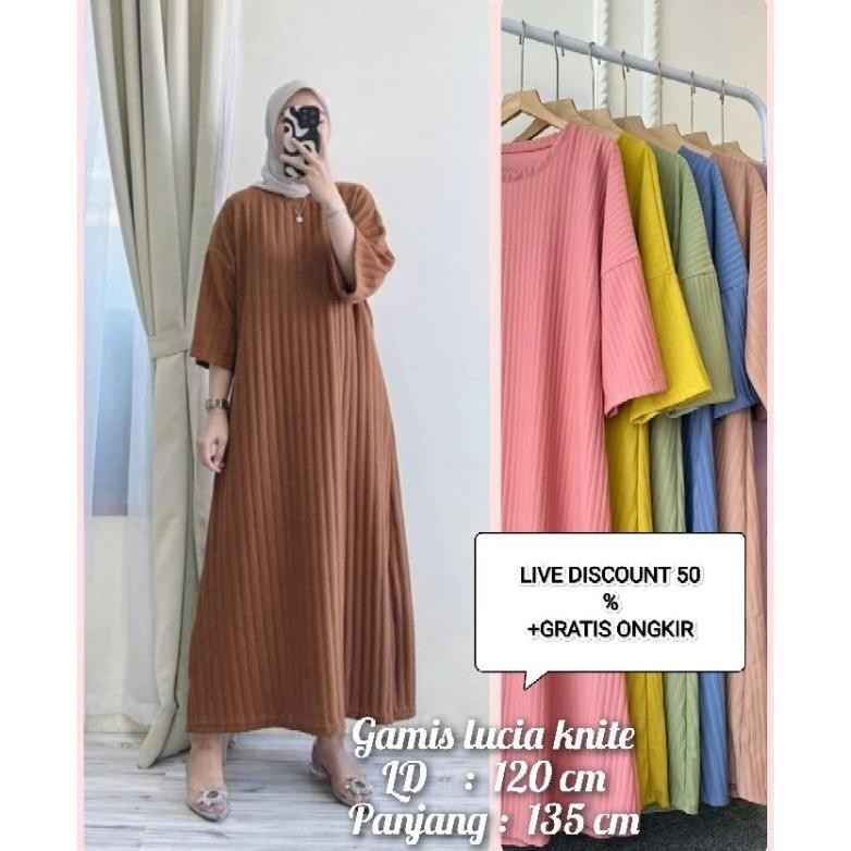 Gamis Lucia Knite Hornet/Dress Lucia Hornet/Gamis Lucia/Dress Lucia Knite Hornet/Lucia Dress Knite C