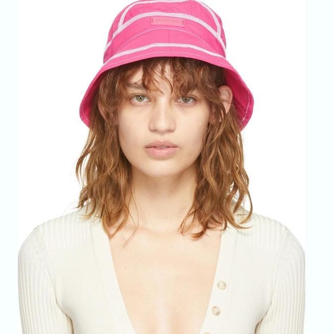 Jacquemus Pink 'Le Bob Frescu' Bucket Hat Authentic