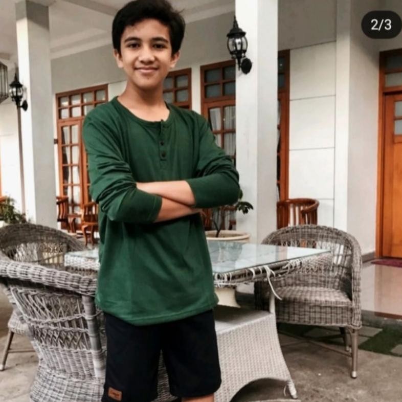 Kaos Kancing Pria Lengan Panjang Polos Kualitas Distro Shopee