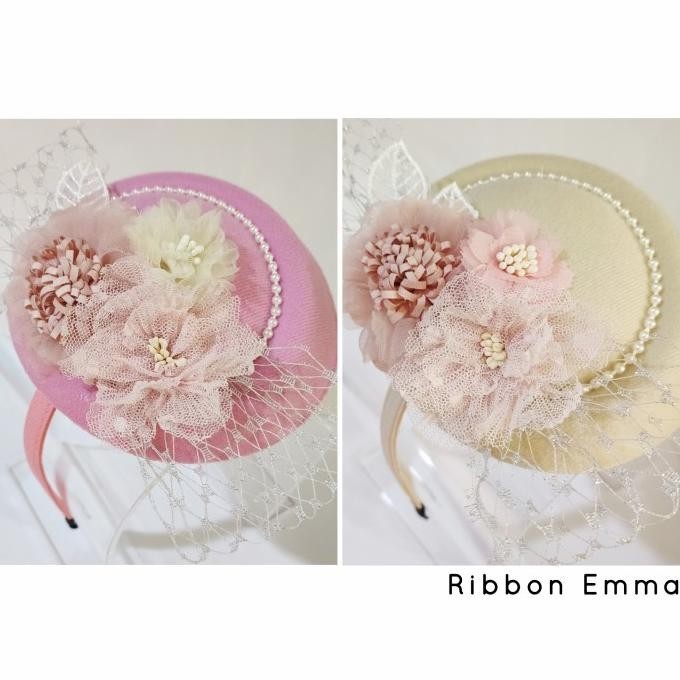 Fascinator Hat Topi Michiko Bando Topi Topi Bando Bunga Michiko Hat