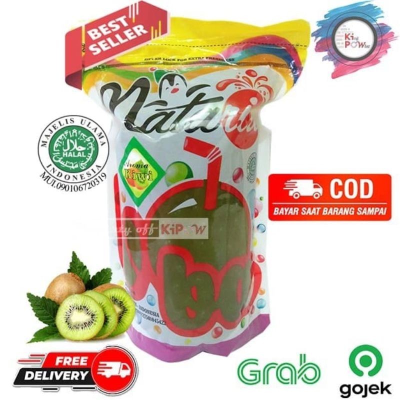 

popping boba kiwi 500gr - boba kiwi pecah - kipaw bogor