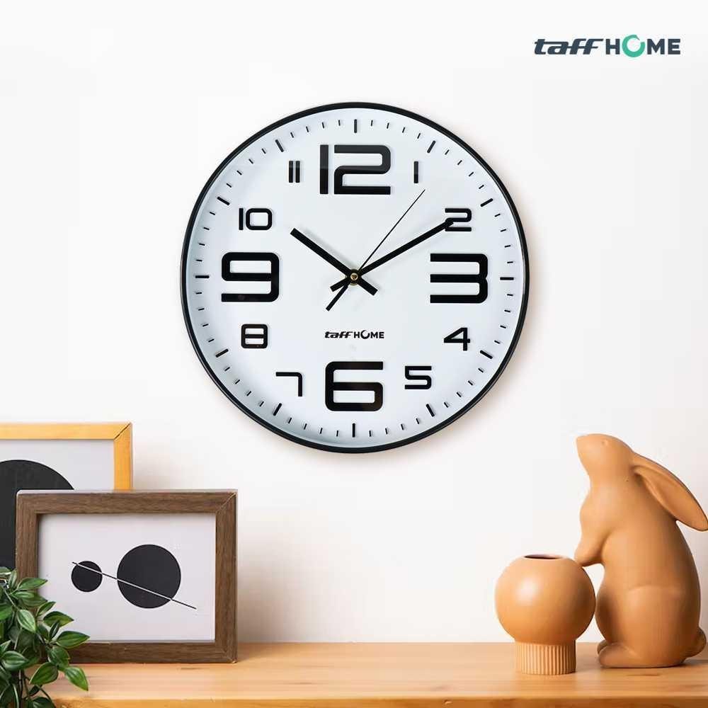 Jam Dinding Bulat Quartz Creative Design Modern 29 cm H6588 Tidur Alarm Weker Suara Keras Beker Kara