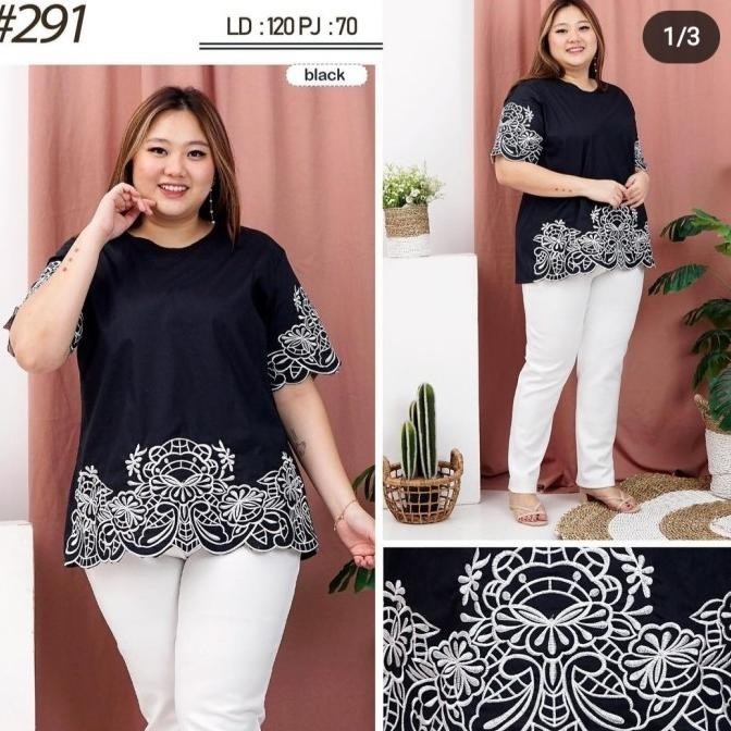 Atasan Wanita Super Jumbo/Baju Bigsize/Baju Jumbo/Atasan Bordir Jumbo