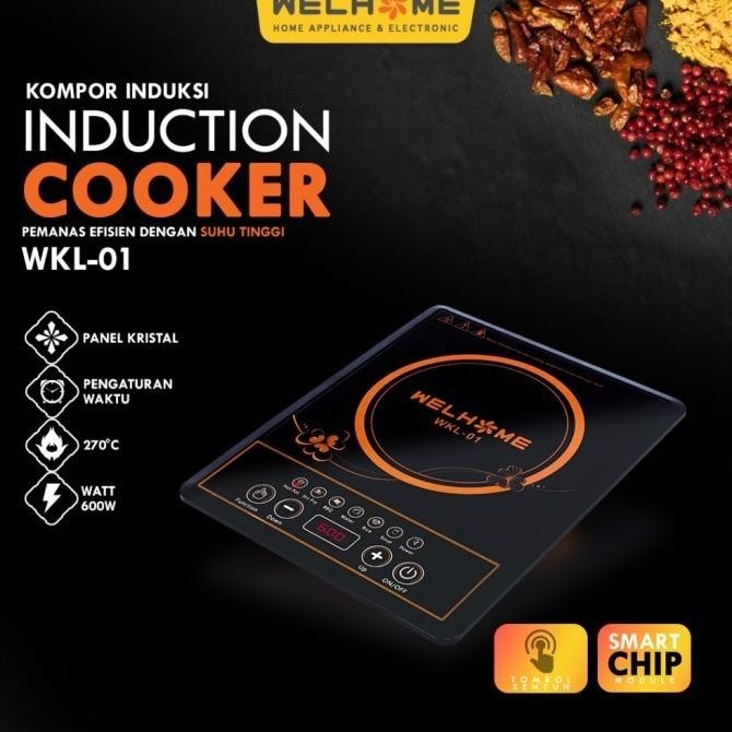 KOMPOR LISTRIK INDUKSI WELHOME WKL 01 02 03 PANEL MASAK TANPA API GAS NURULPRAMIT43