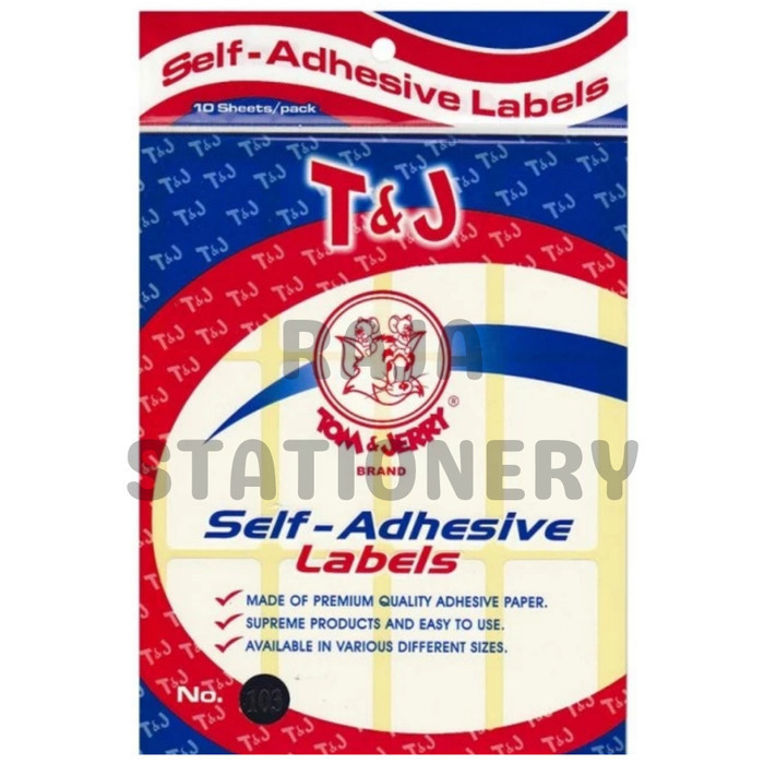 

LABEL TOM & JERRY STICKER TOM AND JERRY 103 107 123 127 PACK [25PCS]