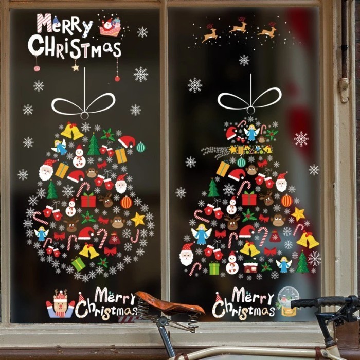 

Merry Christmas Snowflake Party window glass sticker