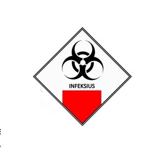 

SIGN AKRILIK / PLAT INFEKSIUS / LIMBAH B3 UK 20X20CM
