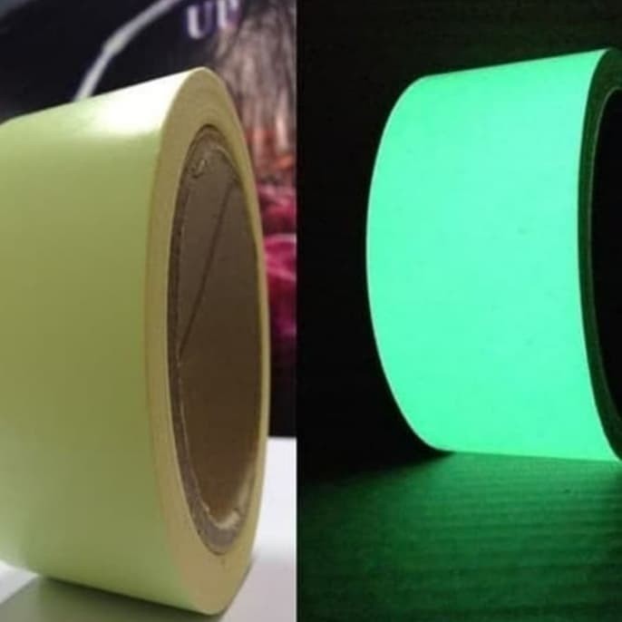 

GLOW IN THE DARK TAPE 5CM X 10M GLOW TAPE STICKER FOSFOR LAKBAN FOSFOR