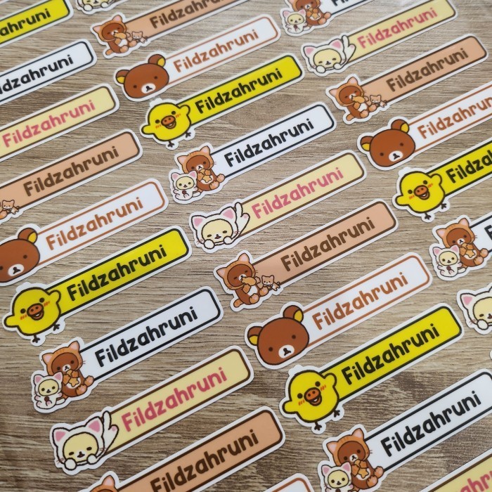 

sticker label waterproof high quality rilakkuma