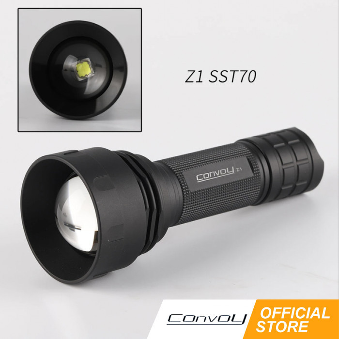 Senter Convoy Z1 zoomable With SST70 LED 3000 Lumens