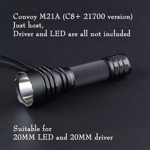 Host Senter Original Convoy M21A SMO Reflektor Hole 9mm