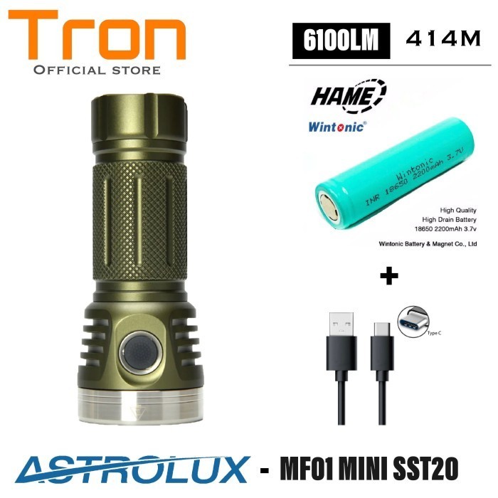 READY STOCK Senter Astrolux MF01 Mini 6100 LUMENS senter super terang