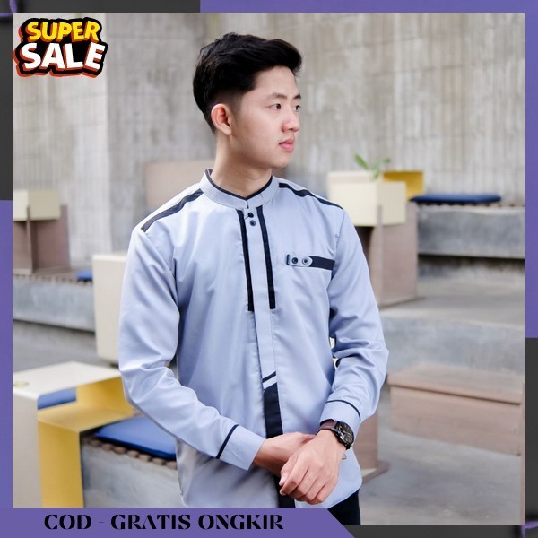 Kemko Lebaran Promo Ko2 Terbaru 2024 Baju Koko Pria Koko Pria Dewasa Bju Kokoo Cowok Kemeja Muslim R