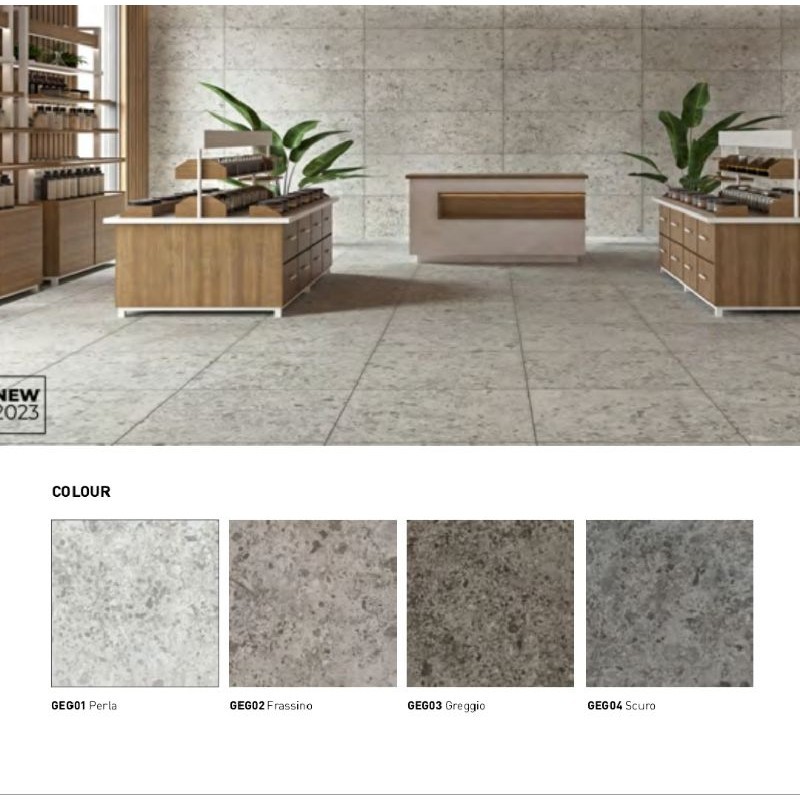 GRANIT MOTIF BATU BERGAMO UKURAN 60X60 BY NIRO