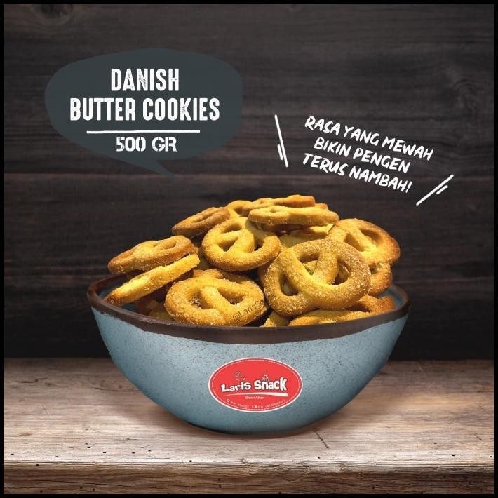 

Biskuit Danish Butter Cookies Monde Gelora Snack Kiloan 500Gr