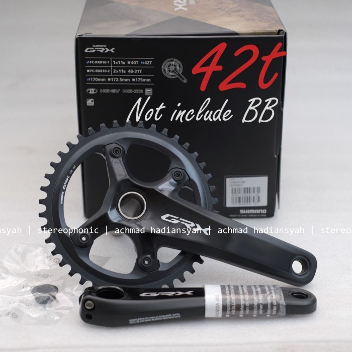 BNIB. CRANK SINGLE 42T CRANK GRX 42T ARM 170MM CRANK SHIMANO RX810 GRX