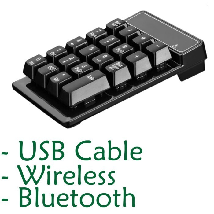 Keyboard Angka Etmakit Numeric Keypad Numpad Wireless Bluetooth Usb