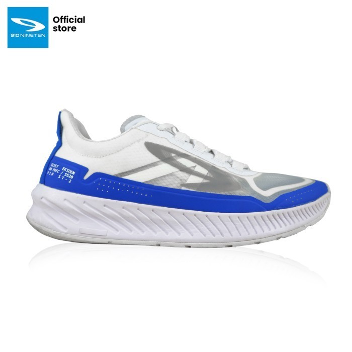 910 Nineten Geist Ekiden Sepatu Running - Putih Biru