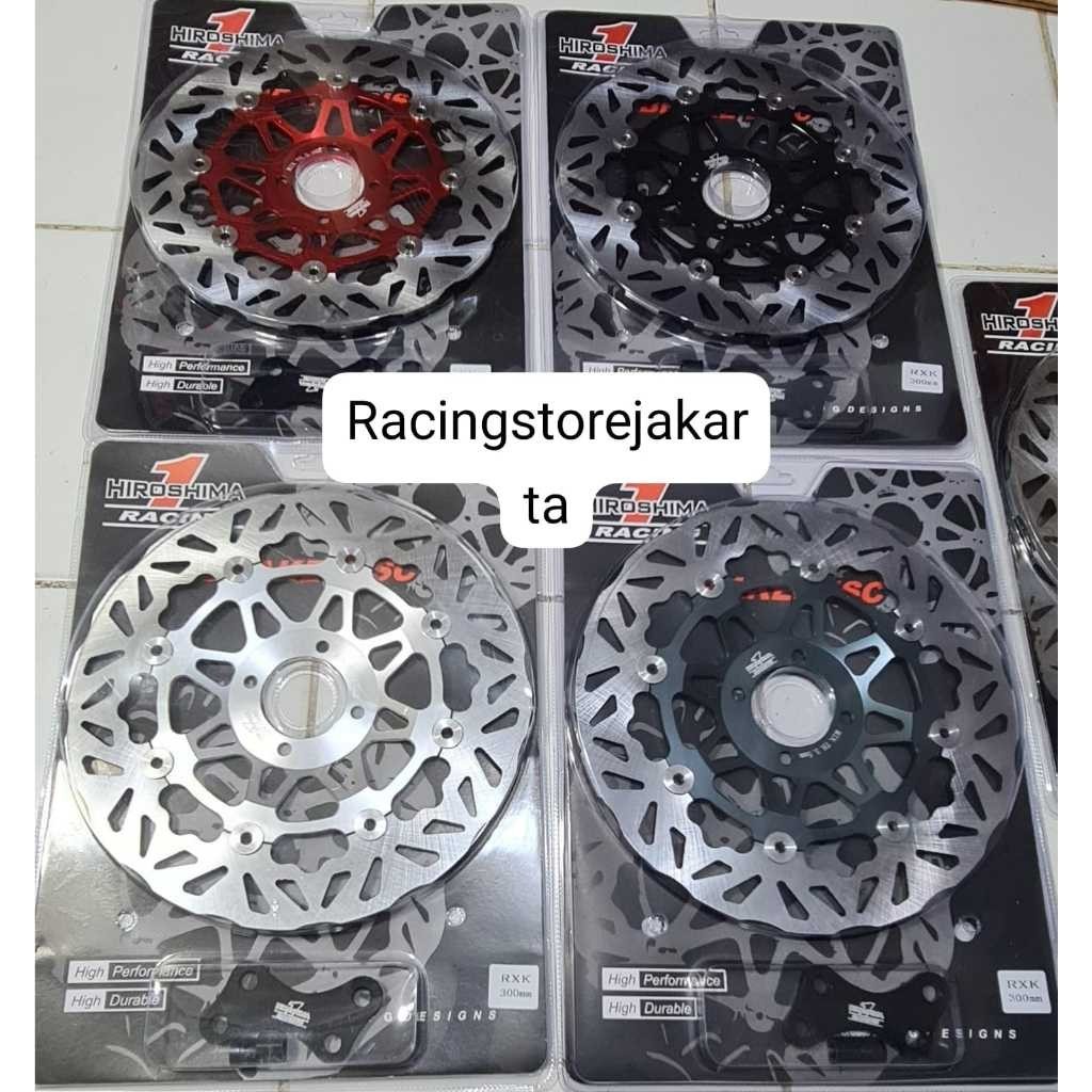 READY ORIGINAL Disc Brake Floating cnc Hiroshioma Moto 1 RX KING 300MM Piringan Cakram Depan 300MM