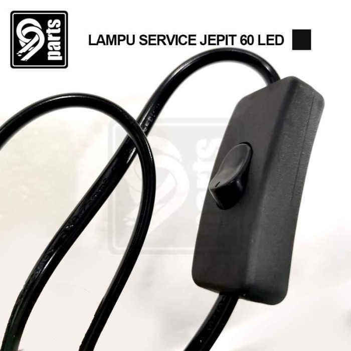 Lampu Jepit Service 60 Led + Gagang