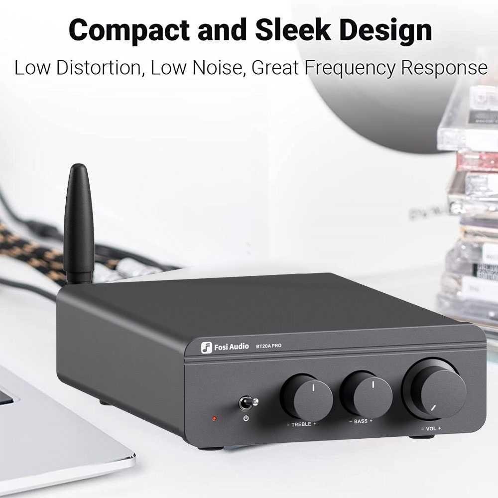 Amplifier Bluetooth 5.0 Treble and Bass 300W x2 TPA3255 BT20A PRO Amplifier Headphone Portable Heads