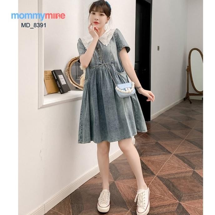 Best Sales Mommymine Dress Hamil/Menyusui Import (Md_8391) Stok Terbatas