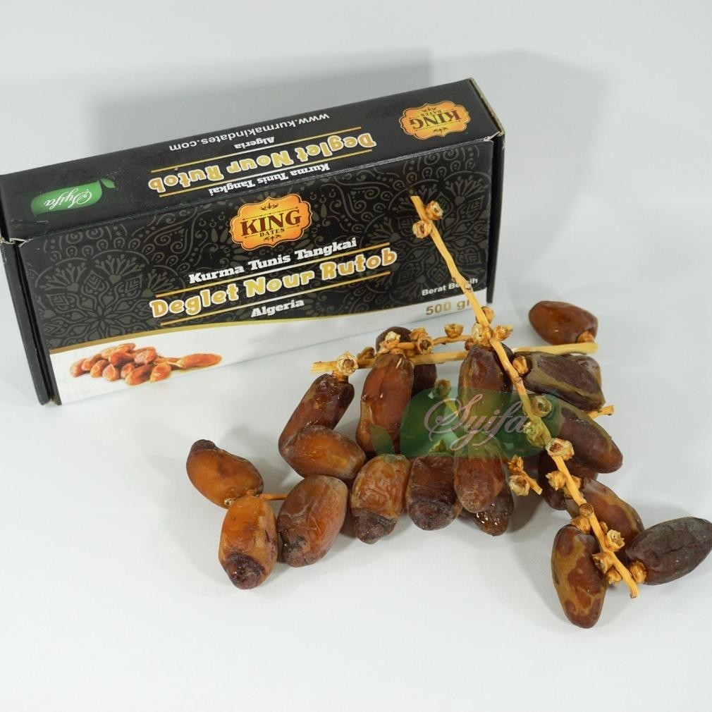 

POJ Kurma King Dates Tunis Tangkai 500gr Kurma Tunisia asli TERLARIS