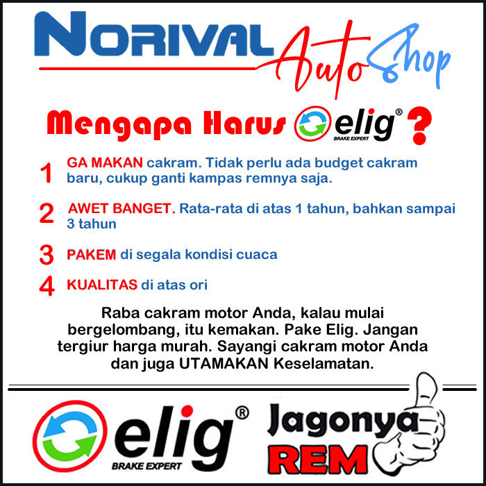 Master - Kampas Rem Nmax Depan Belakang Old New - Kampas Rem Nmax Original Elig