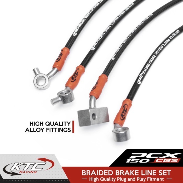 Master - Selang Rem Ktc Set Depan Belakang Pcx 150-160 Adv 150 Abs Cbs Original