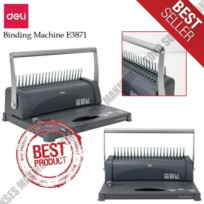 

Mesin Jilid Plastik Deli E3871 - Binding Machine Deli E3871