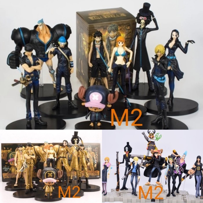 ACTION FIGURE ONE PIECE GLM GOLD MOVIE SET ISI 9PCS