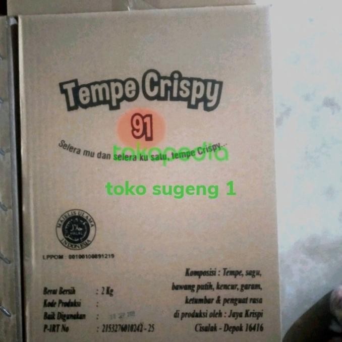 

TERMURAH | KERIPIK TEMPE 1 KARTON 2 KG GT