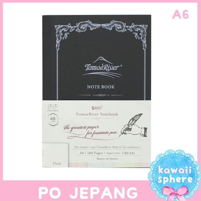

NEW PROMO TOMOE RIVER NOTEBOOK FOR FOUNTAIN PEN | SAKAE TECHNICAL PAPER A6 | PO PACKING BAGUS