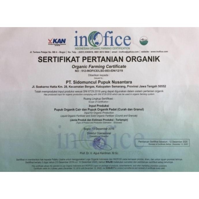 Herbafarm Pupuk Cair Bio Organik Sidomuncul 1 Liter Original GMM