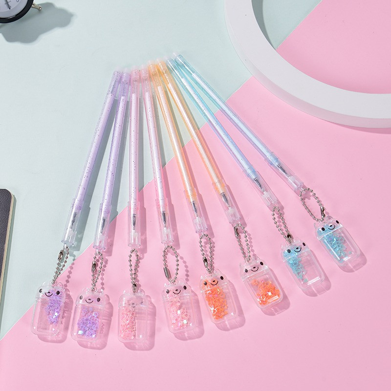 

OSB Pulpen Gantungan Beruang Inpods Glitter Lucu Imut Pena Gel Karakter Bear Pen Dapat Dihapus Pulpen Gel Karakter 0.5mm Perlengkapan Sekolah Erasable Gel Pen