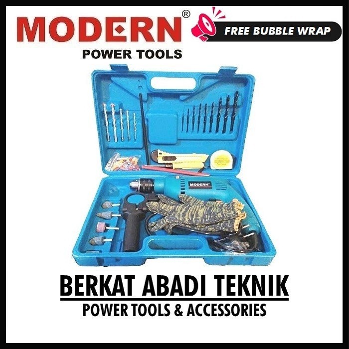 Promo Paket Mesin Bor Listrik Modern M-2130 / Mesin Bor Tangan M2130