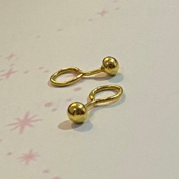 ANTING BAYI EMAS 24 KARAT GIWANG TOGE BABY EARRINGS 1 GRAM 24K