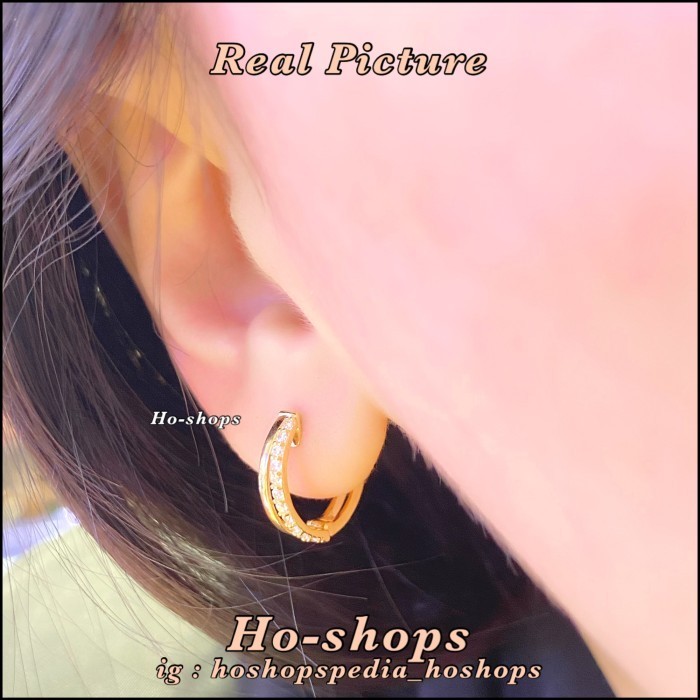 ANTING LISTRING BESAR MAS KUNING KADAR 700 ASLI EMAS